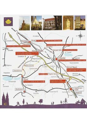 mapa opolskiej drogi św.jakuba